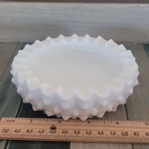 White Hobnail Milk Glass Bowl